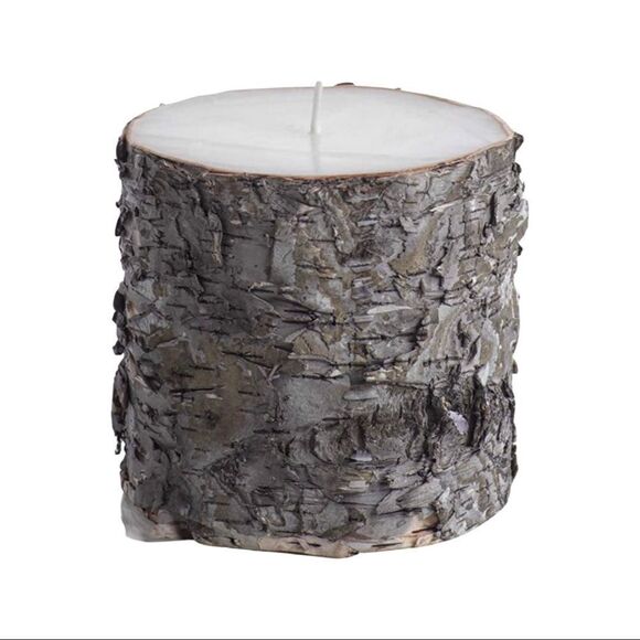 Zodax Dark Birchwood Fragrance Free Pillar Candle • NWT - Picture 6 of 7
